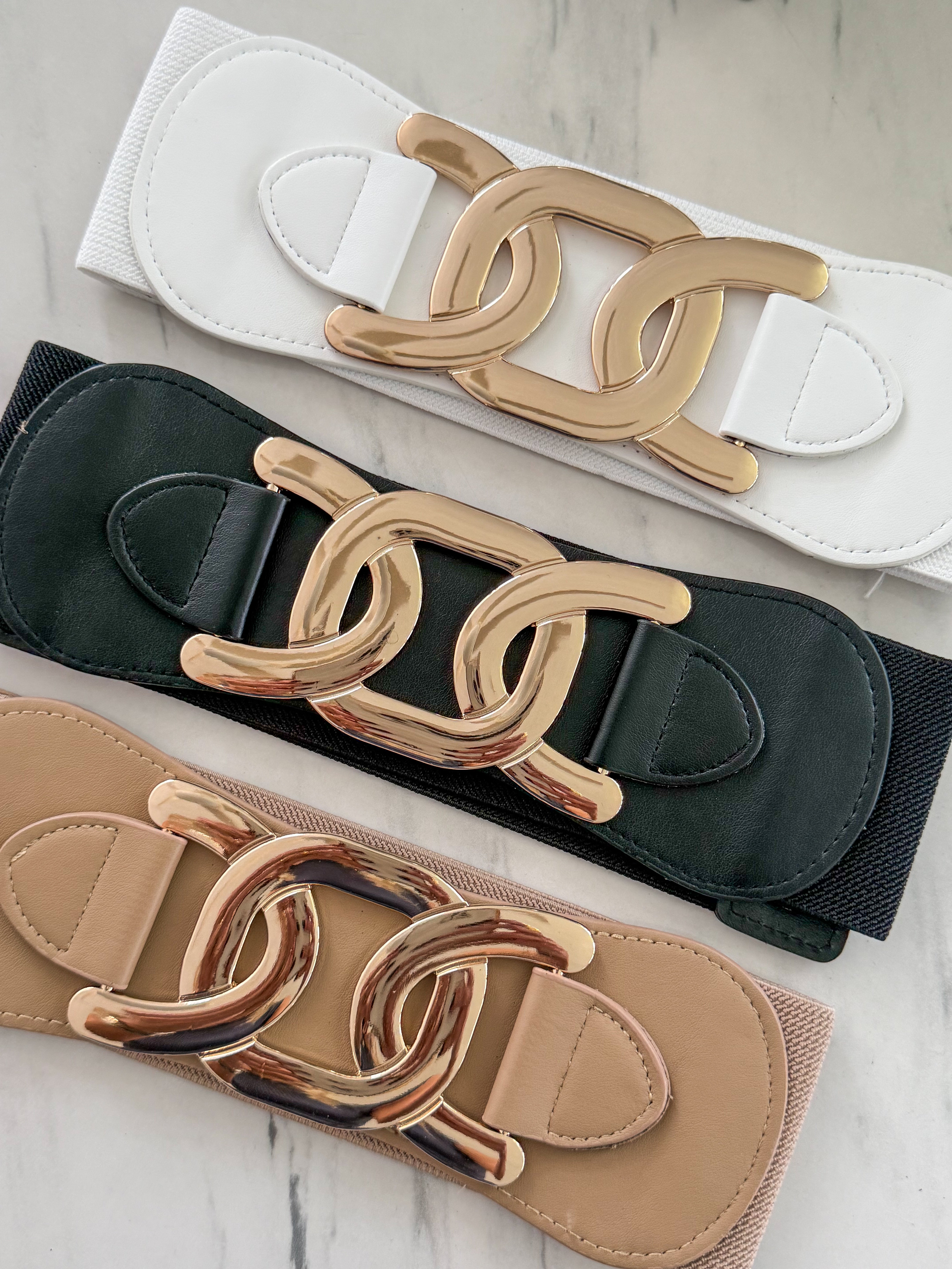 METAL BUCKLE ELASTIC BELT