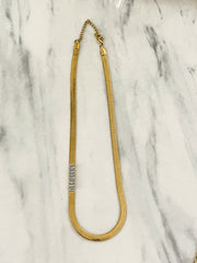 CLEAR SNAKE CHAIN NECKLACE