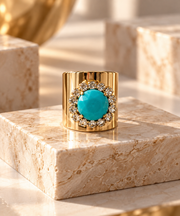 JACCI RING IN TURQUOISE COWBOY