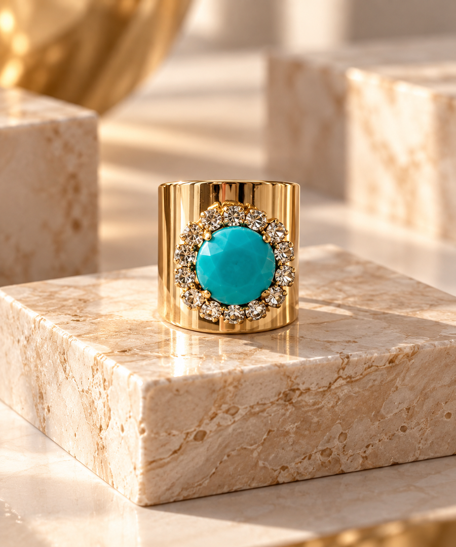 JACCI RING IN TURQUOISE COWBOY