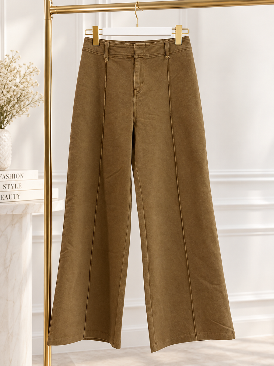 CAMEL DENIM STRETCHY PANTS