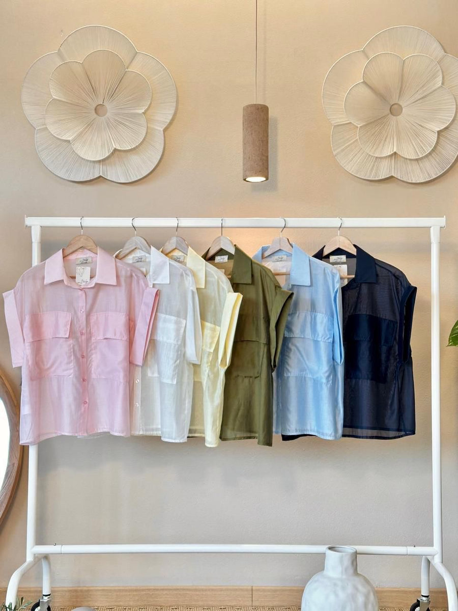 SHEER POCK BLOUSES