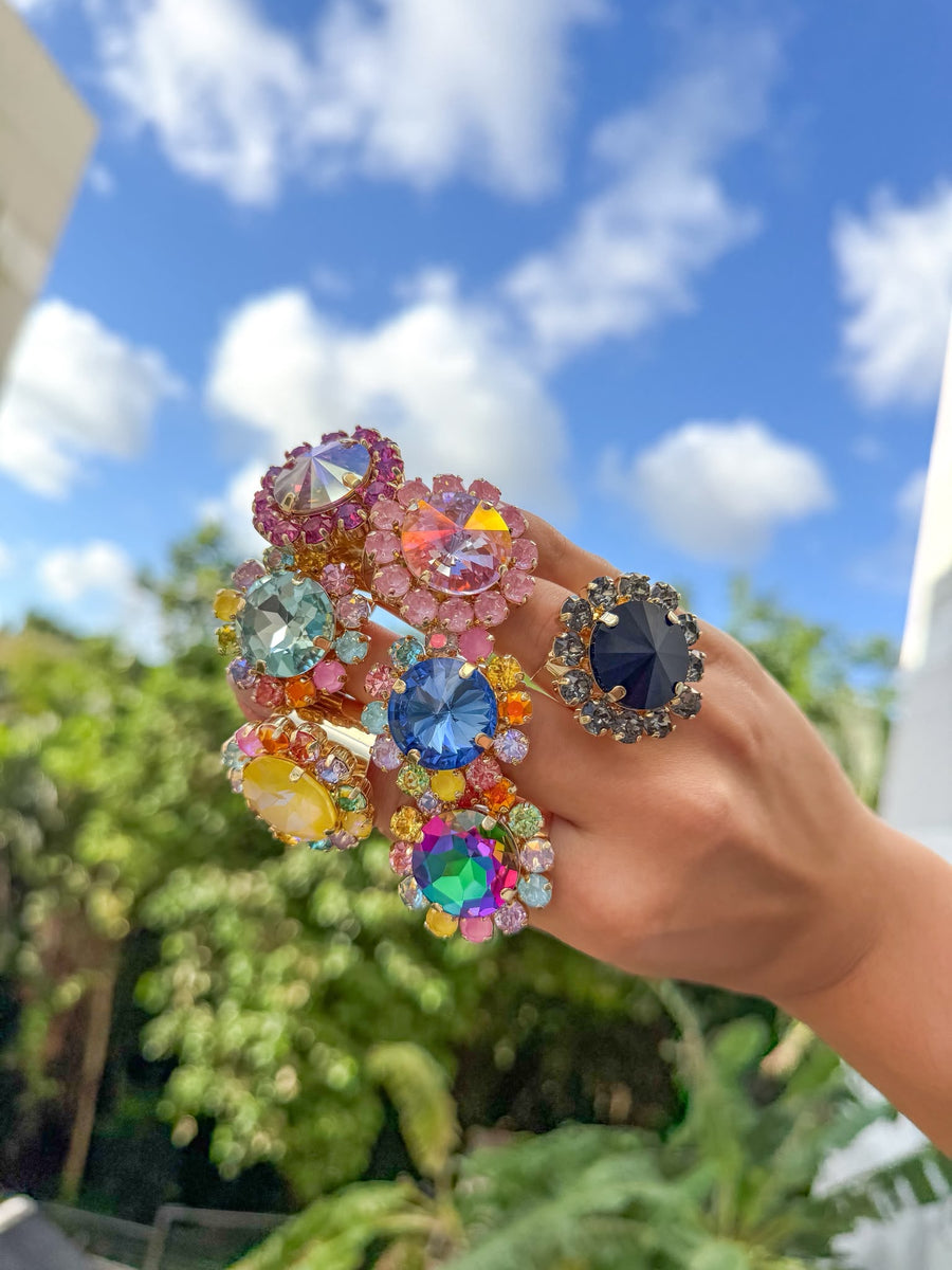 SWAROVSKI FLOWER RING