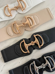 HORSE BIT BUCKLE ELASTIC BELTS