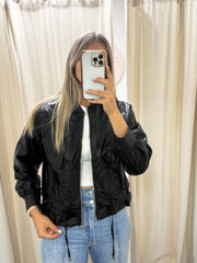BLACK METALLIC JACKET
