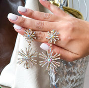 EMBELLISHED DANGLE GLAM EARRINGS