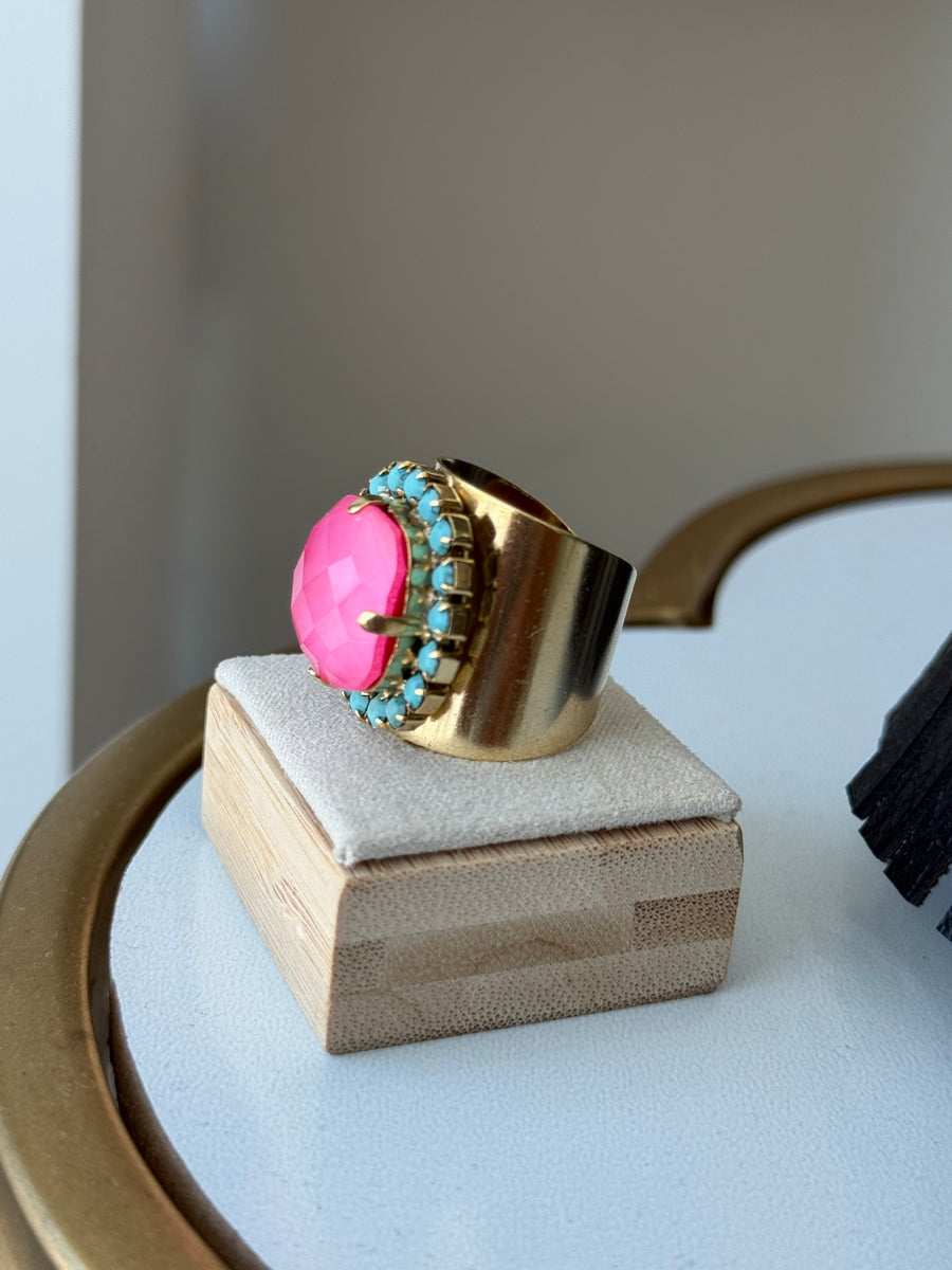 CAMBRIE IN PINK/TURQUOISE