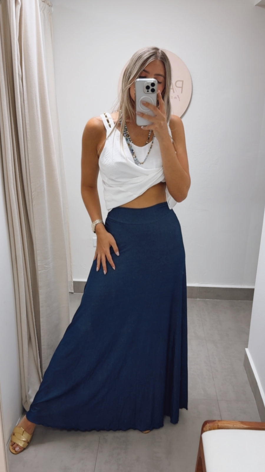 PIA DENIM MAXI SKIRT/DRESS