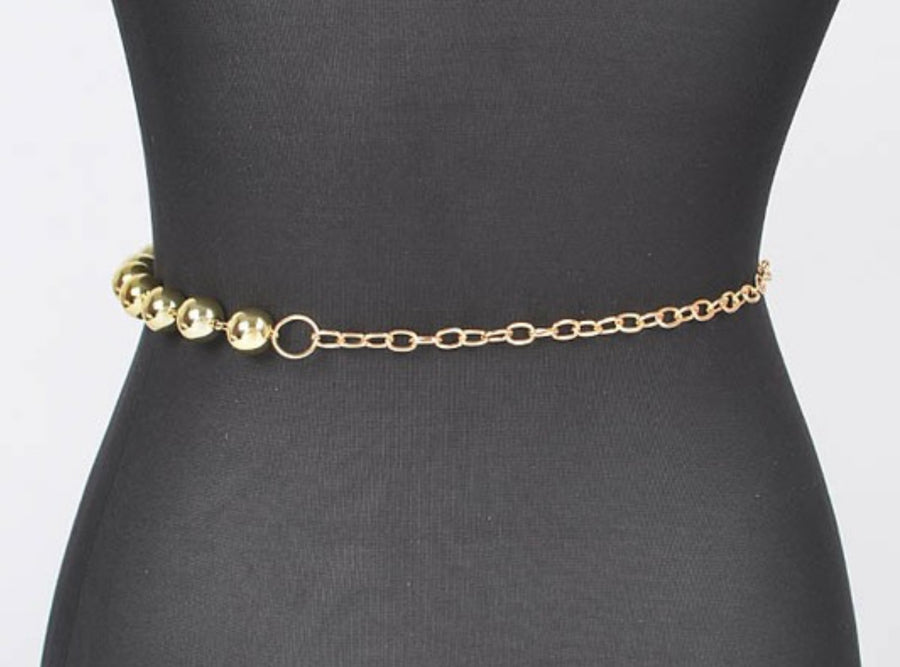 MULTI LAYERED BALL CHAIN BELT