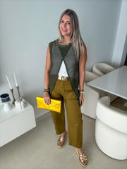 FALL COLOR BARREL PANTS