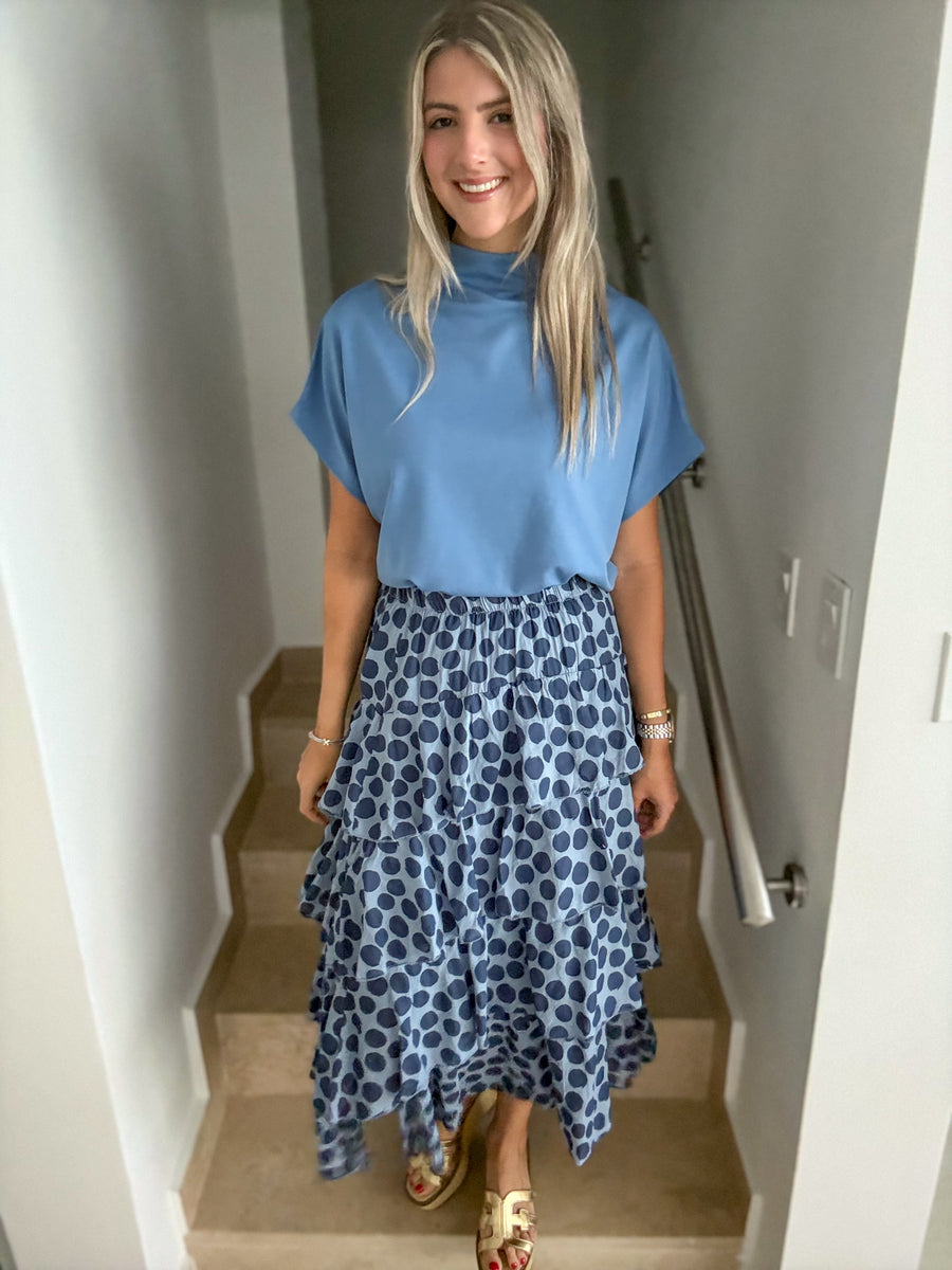 POLKA DOT RUFFLE SKIRT