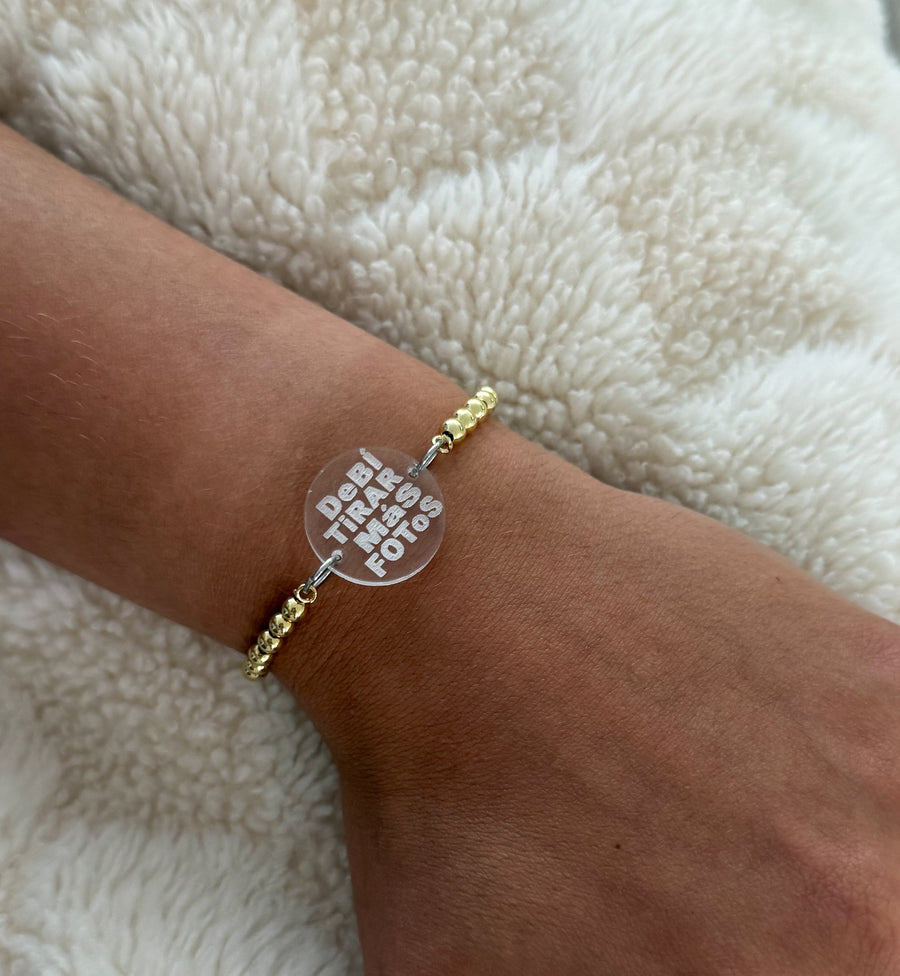 "DEBÍ TIRAR MÁS FOTOS" ADJUSTABLE BRACELET