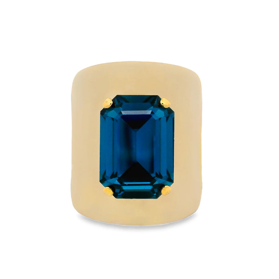 RODDY RING IN BUTTER YELLOW/BLUE