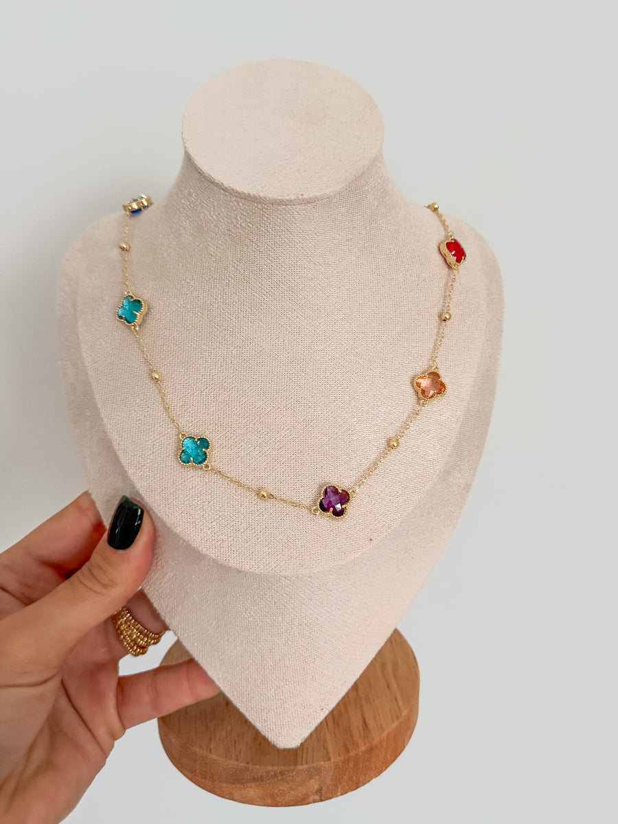 CLOVER MULTICOLOR NECKLACE