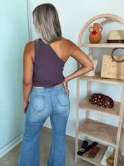 ONE SHOULDER KNOT BLOUSE