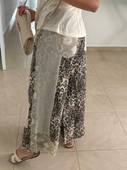 LEOPARD PATCHWORK PANTS