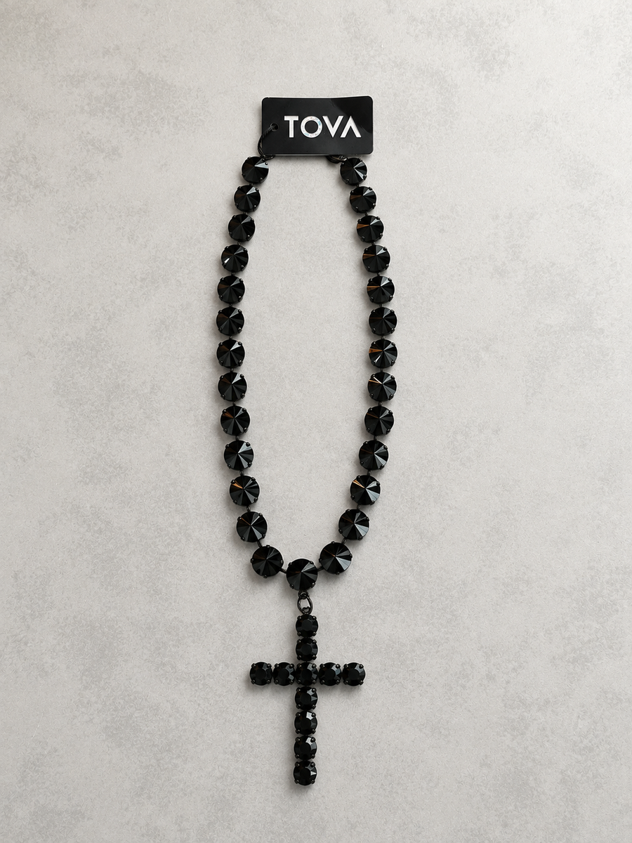 DONATELLA NECKLACE IN SMUTT JET