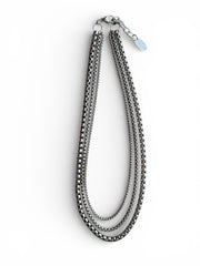 SILVER 3-LAYER NECKLACE COLLAB