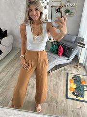 CAMEL TAILORED PANTS