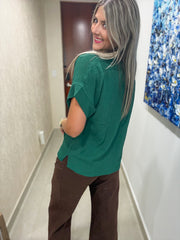 V-NECK TUNIC BLOUSES