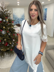 PASTEL SATIN LACE TOPS