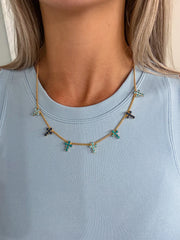 MULTI CROSS NECKLACE IN MARINA FAIRY