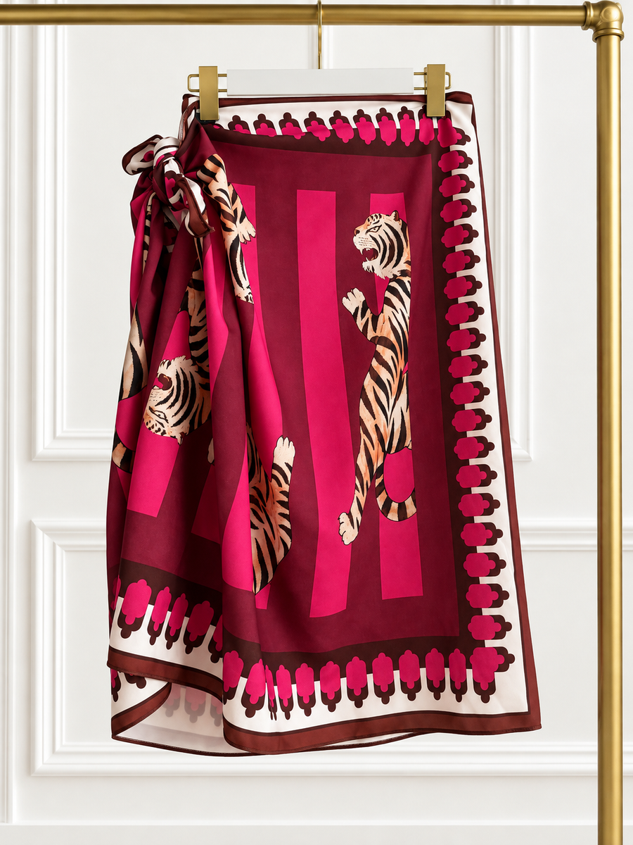 TIGER SHORT PRINTED SKIRT