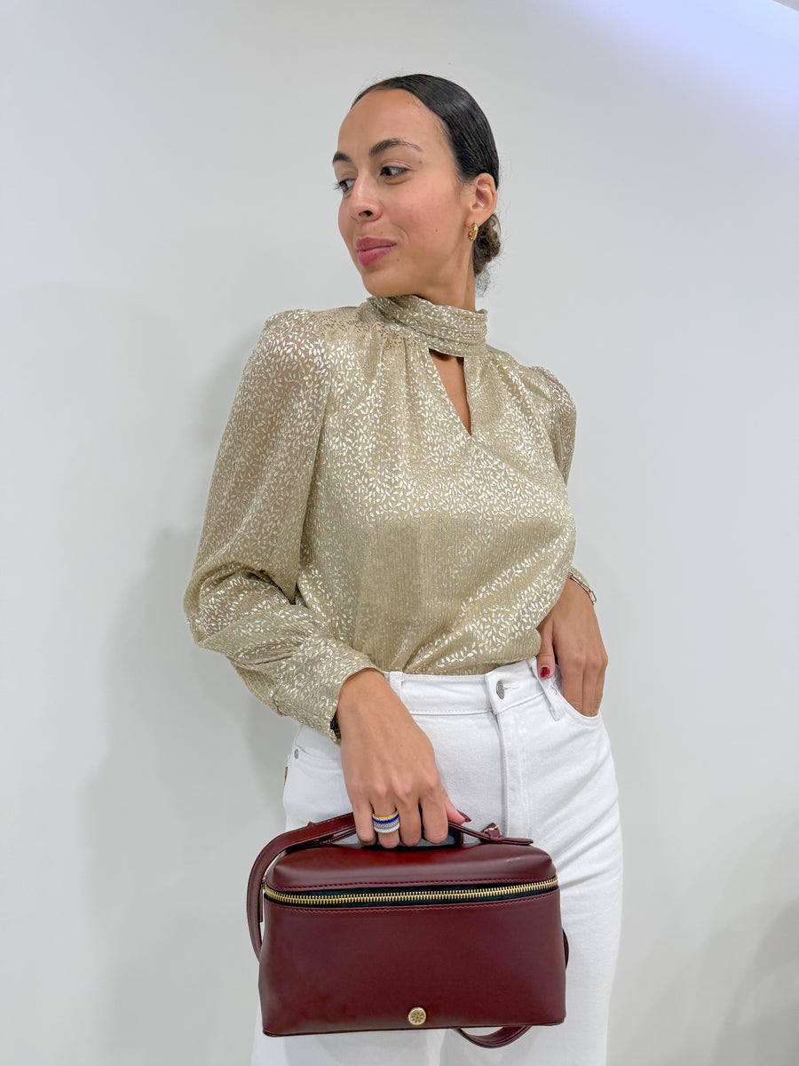 GOLD LUREX GLAM BLOUSE