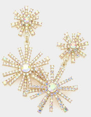 EMBELLISHED DANGLE GLAM EARRINGS