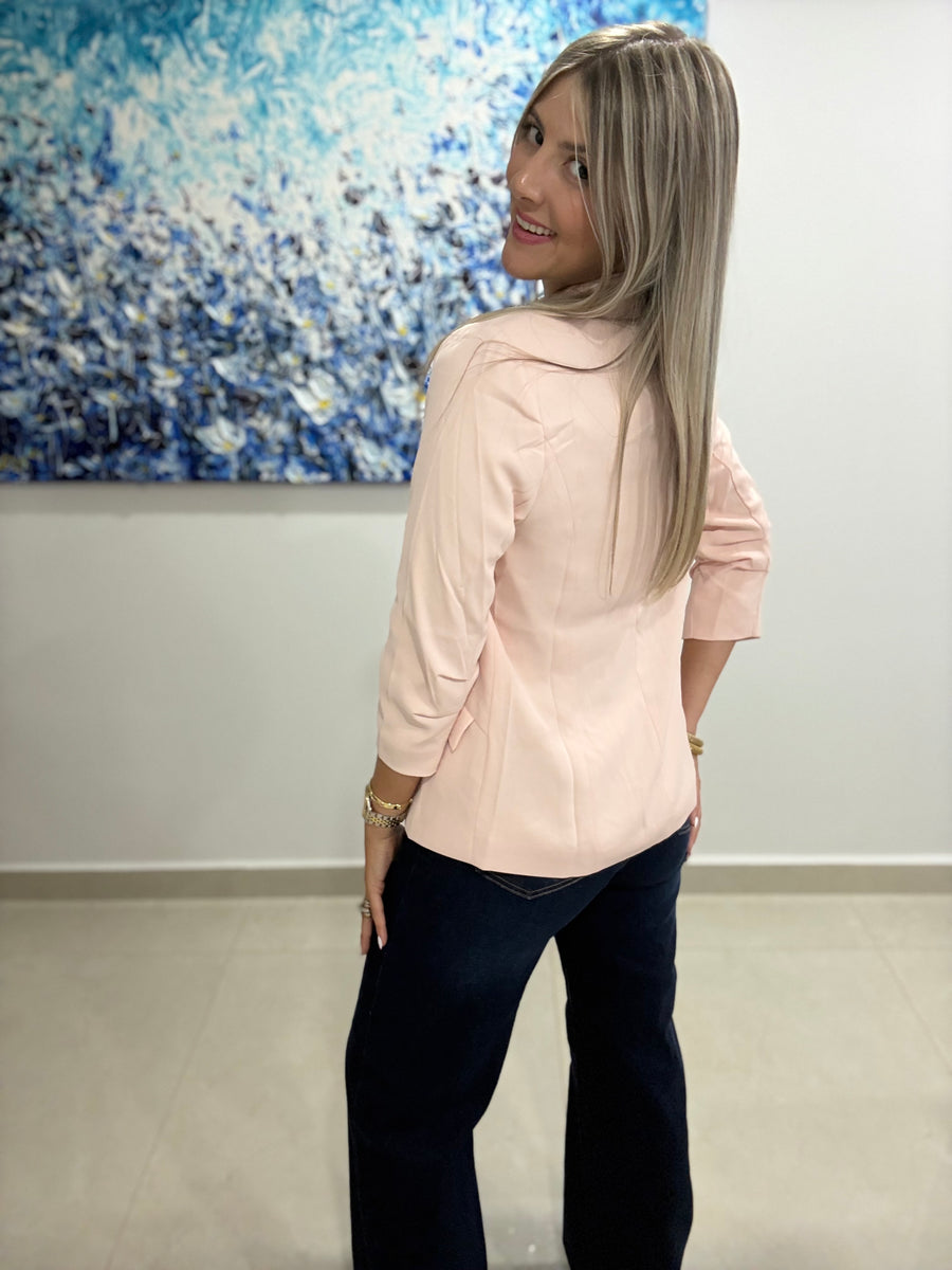 BLUSH PINK TAILORED BLAZER