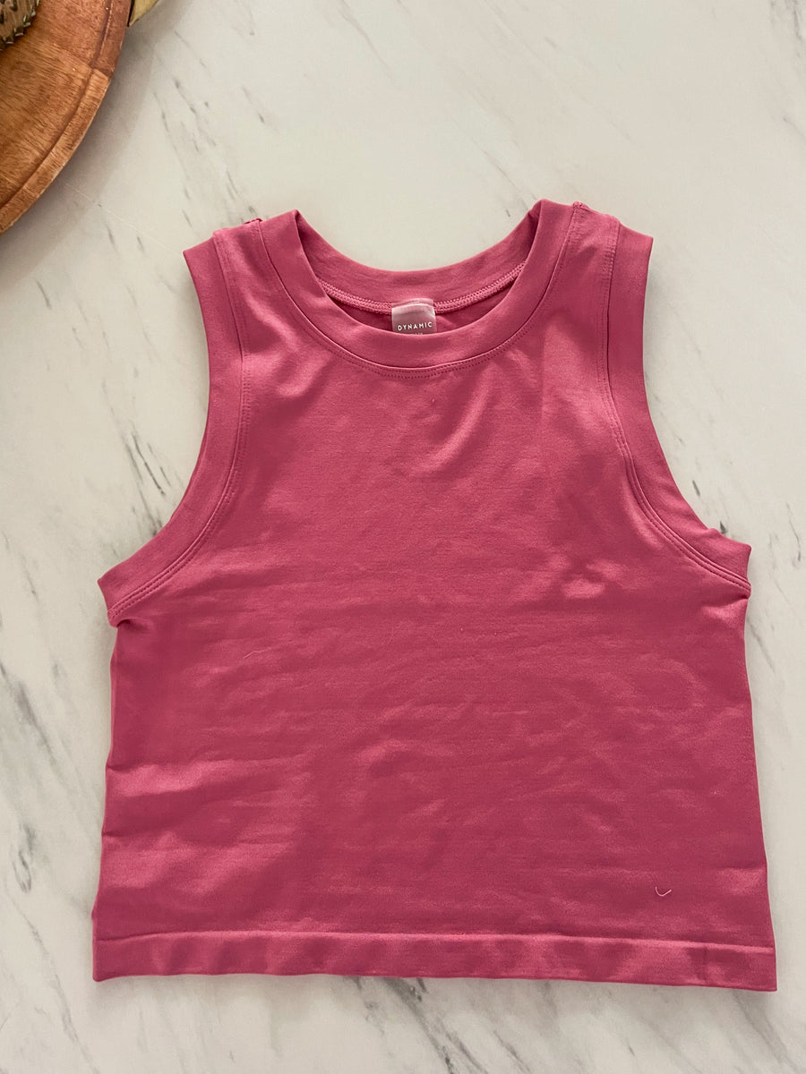 BERRY ROSE BASIC CROP TOP