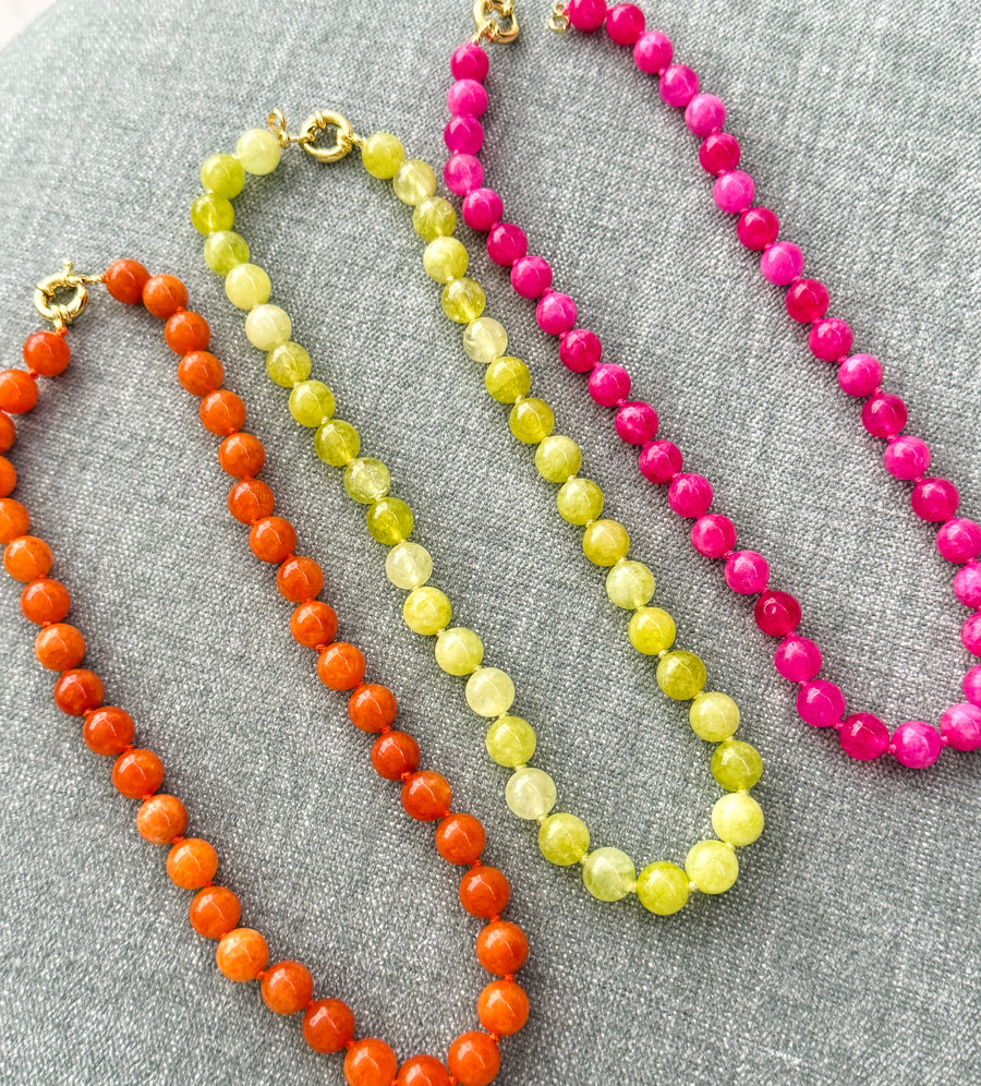 SEMIPRECIOUS ELECTRIC NECKLACE