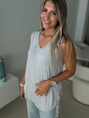 V-NECK SOFT TANK TOPS