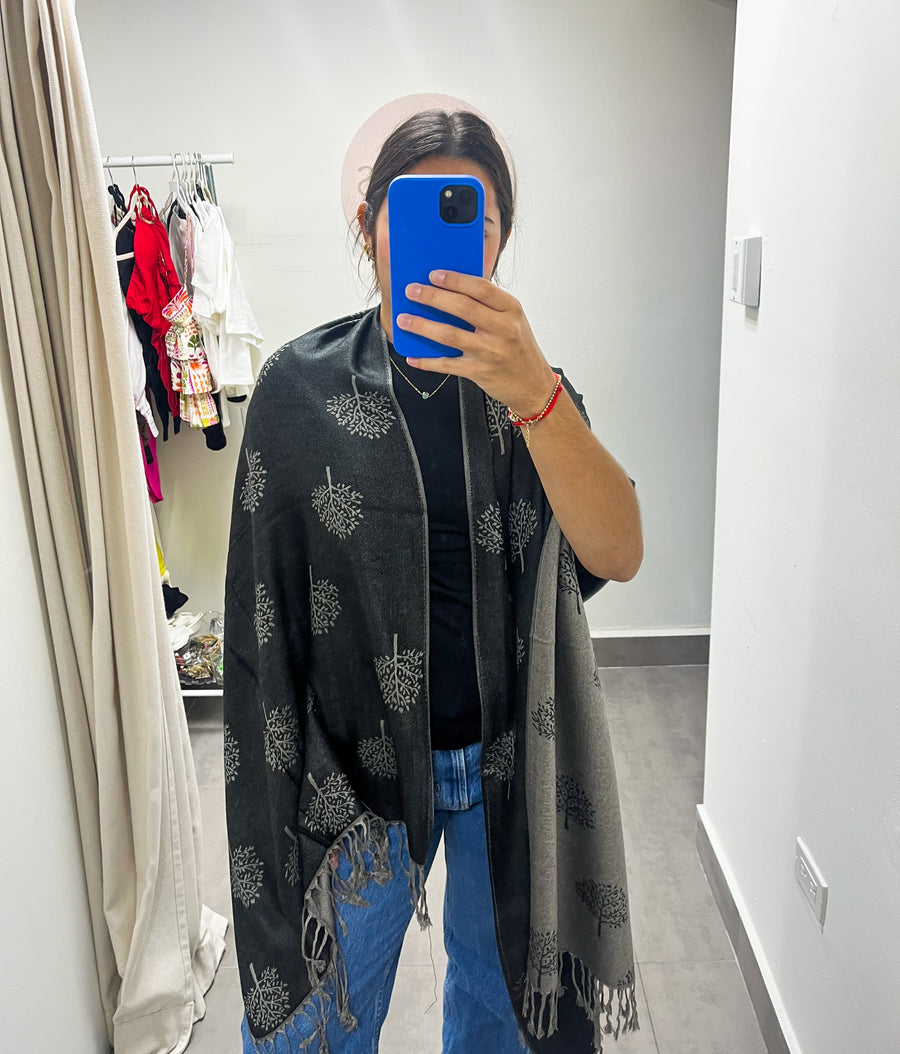 TREE PRINT PASHMINA