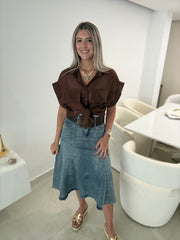 SHEER POCKET BLOUSES