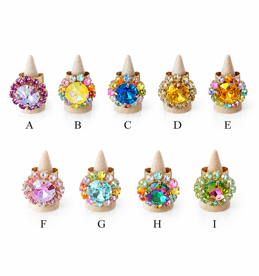 SWAROVSKI FLOWER RING