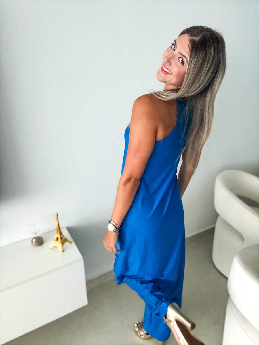 PIA BLUE RACERBACK TOP & PANT SET