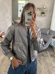 GRAY METALLIC JACKET