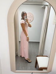 STRETCHY PALE PINK PANTS