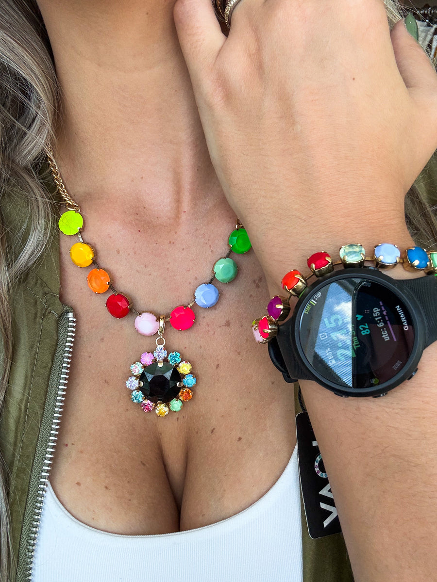 MINI SOFIA NECKLACE IN ELECTRIC COWBOY