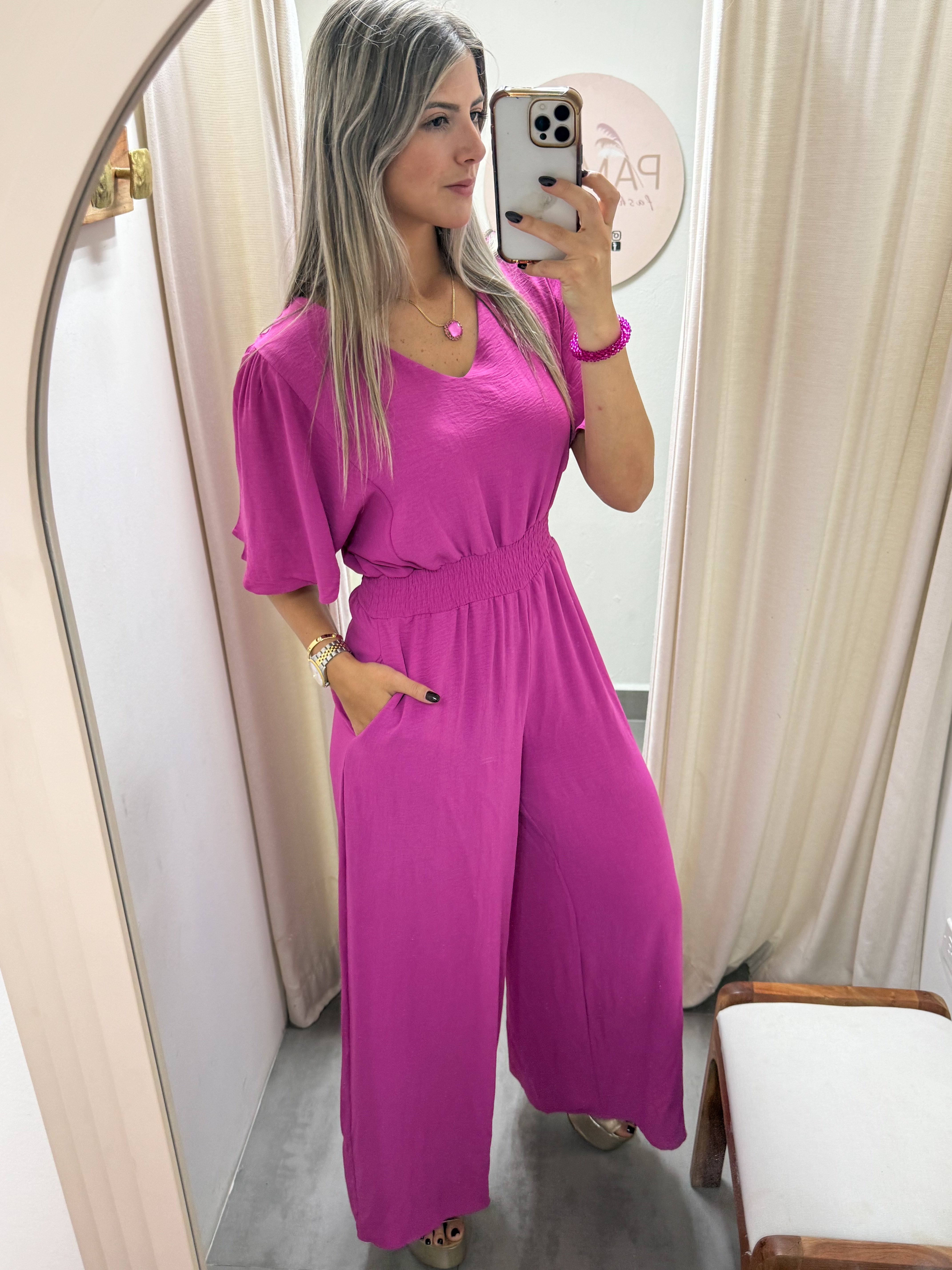 MAGENTA JUMPSUIT