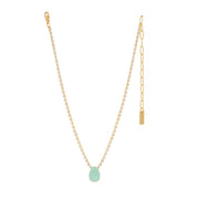 MILLI NECKLACE IN CLEAR/MINT