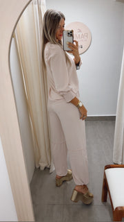 BLUSH PINK TOP & PANT SET
