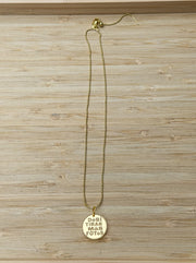 "DEBÍ TIRAR MÁS FOTOS" ADJUSTABLE NECKLACE