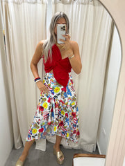 PUERTO RICO PRINT WRAP AROUND SKIRT