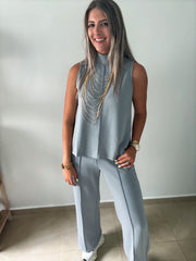 BLUE TOP & PANT SET