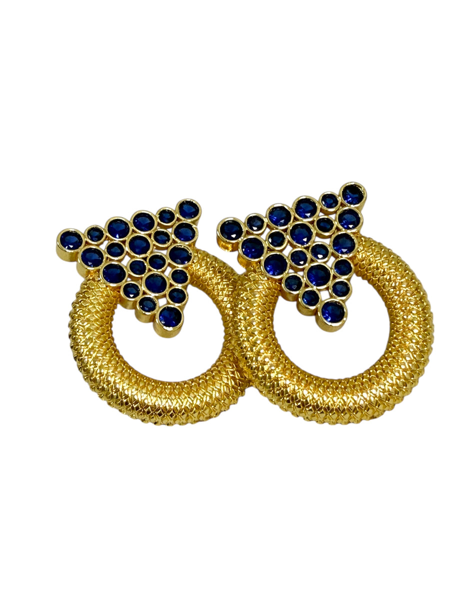 TRIANGLE ZIRCONIA EARRING