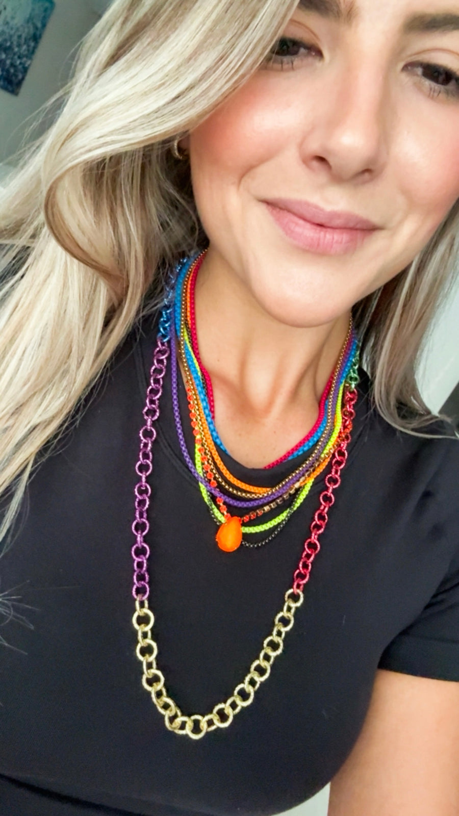 MULTICOLOR ALUMINUM NECKLACE