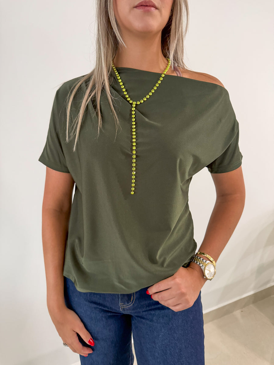 STRETCHY ELEGANT ONE SHOULDER BLOUSES