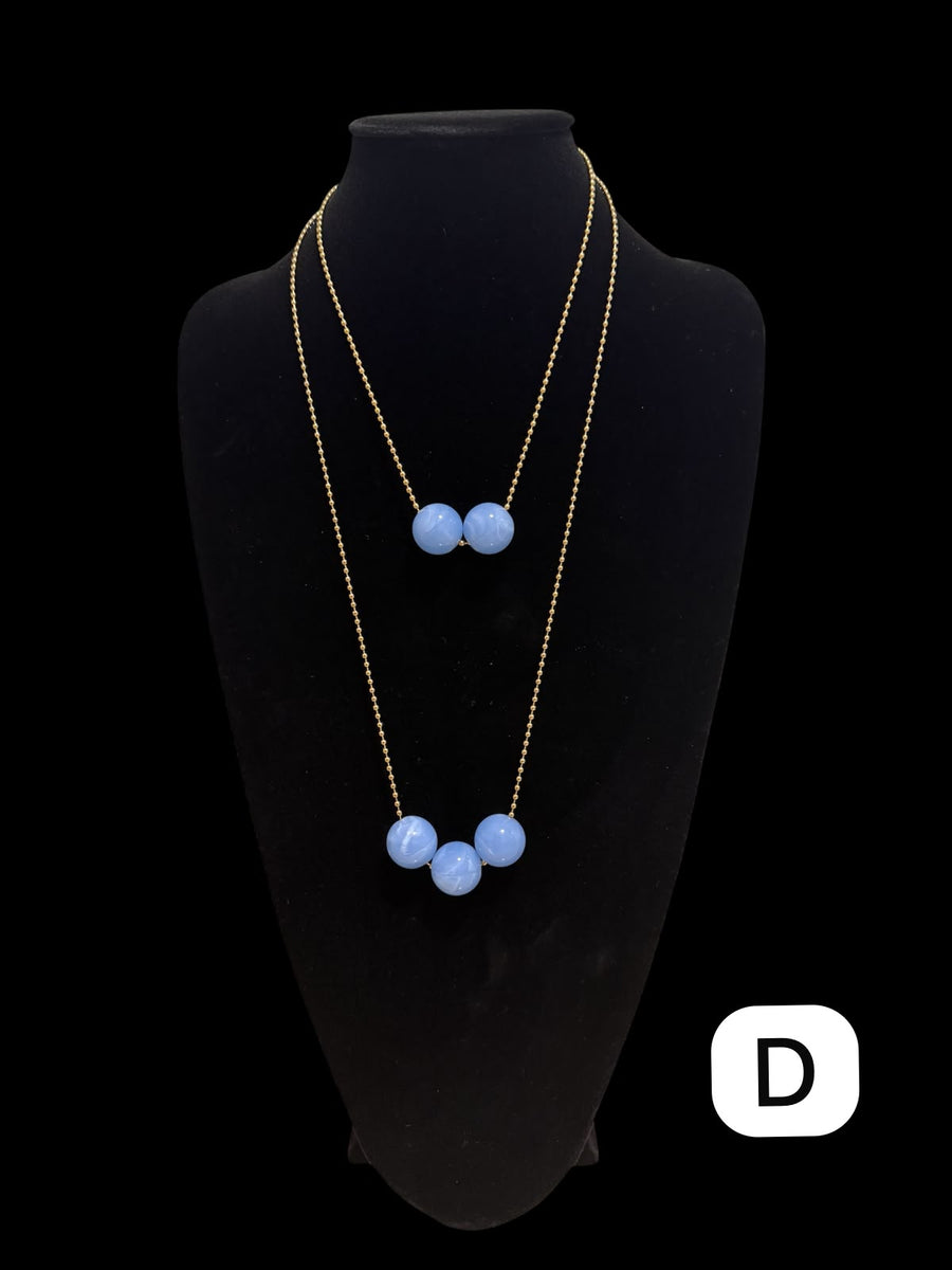 GUMBALL LAYERED NECKLACE SET